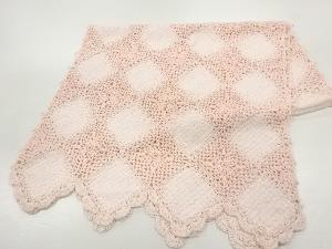 リボン織花菱模様ショール